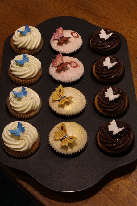 Butterfly cupcake collection