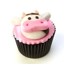 Cow cupcake
