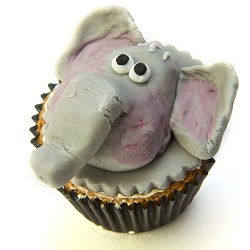 Elephant cupcake