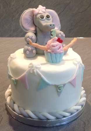 Elephant themed cake