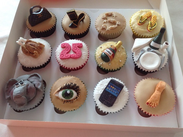 Sana's 25th birthday cupcakes