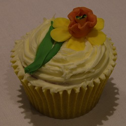Daffodil cupcake