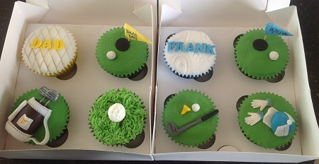 Golf cupcakes