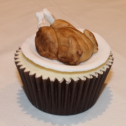 Roast chicken cupcake