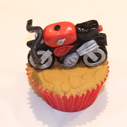 Motorbike cupcake