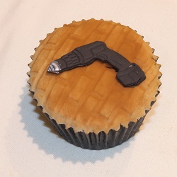 DIY drill cupcake