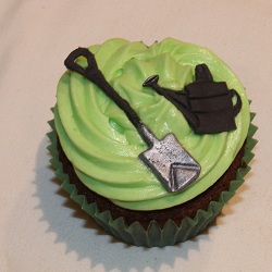 Gardening cupcake
