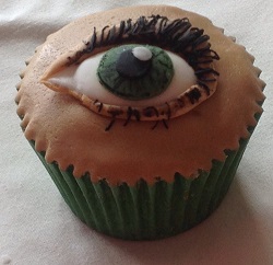 Ladies eye cupcake