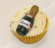 Customised 40th birthday cupcake