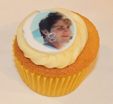 Customised 18th birthday photo cupcake
