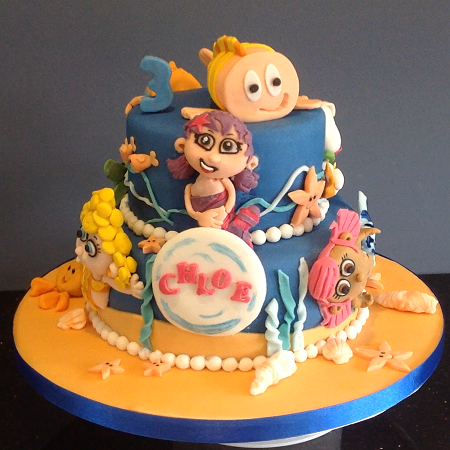 Bubble guppies 2-tier wonky cake