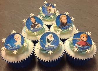 Frozen themed cupcakes