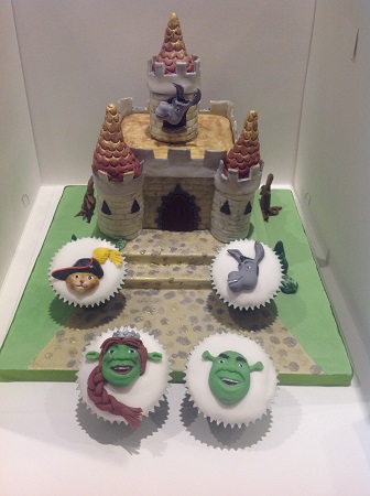 Shrek themed cake