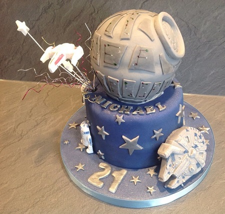 Star Wars Death Star cake