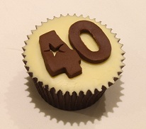 40th birthday cupcake