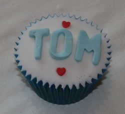 Tom's birthday cupcakes