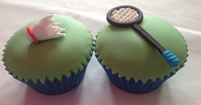 Badminton cupcakes