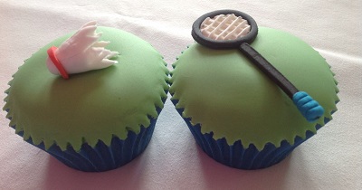 Badminton cupcakes