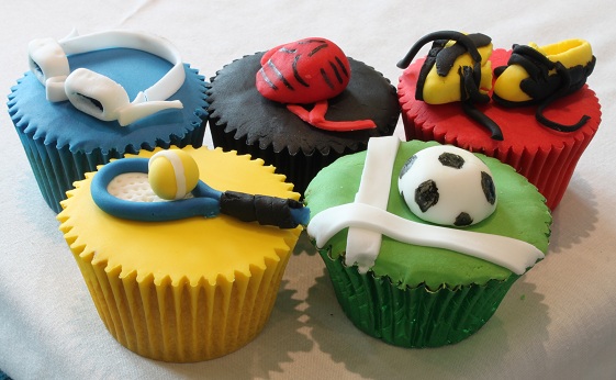 Sporting cupcake collection