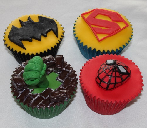 Superheroes cupcakes