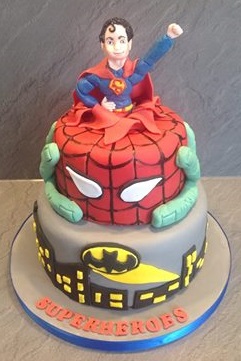 Superheroes Cake